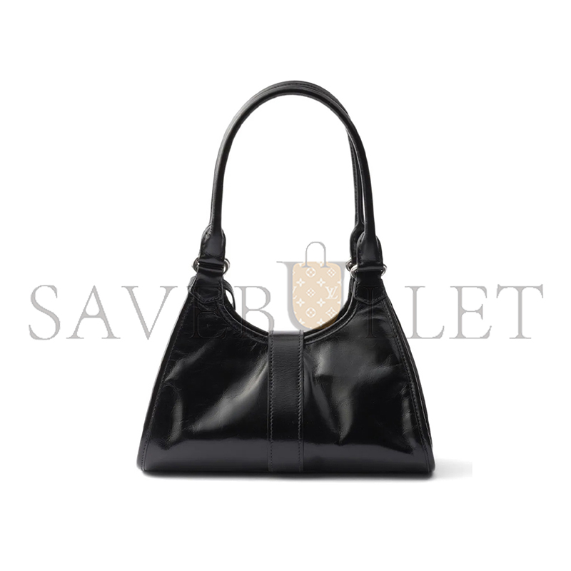 PRADA MINI PUSH-BUTTON LEATHER HANDBAG 1BG580 (26*18*12cm)